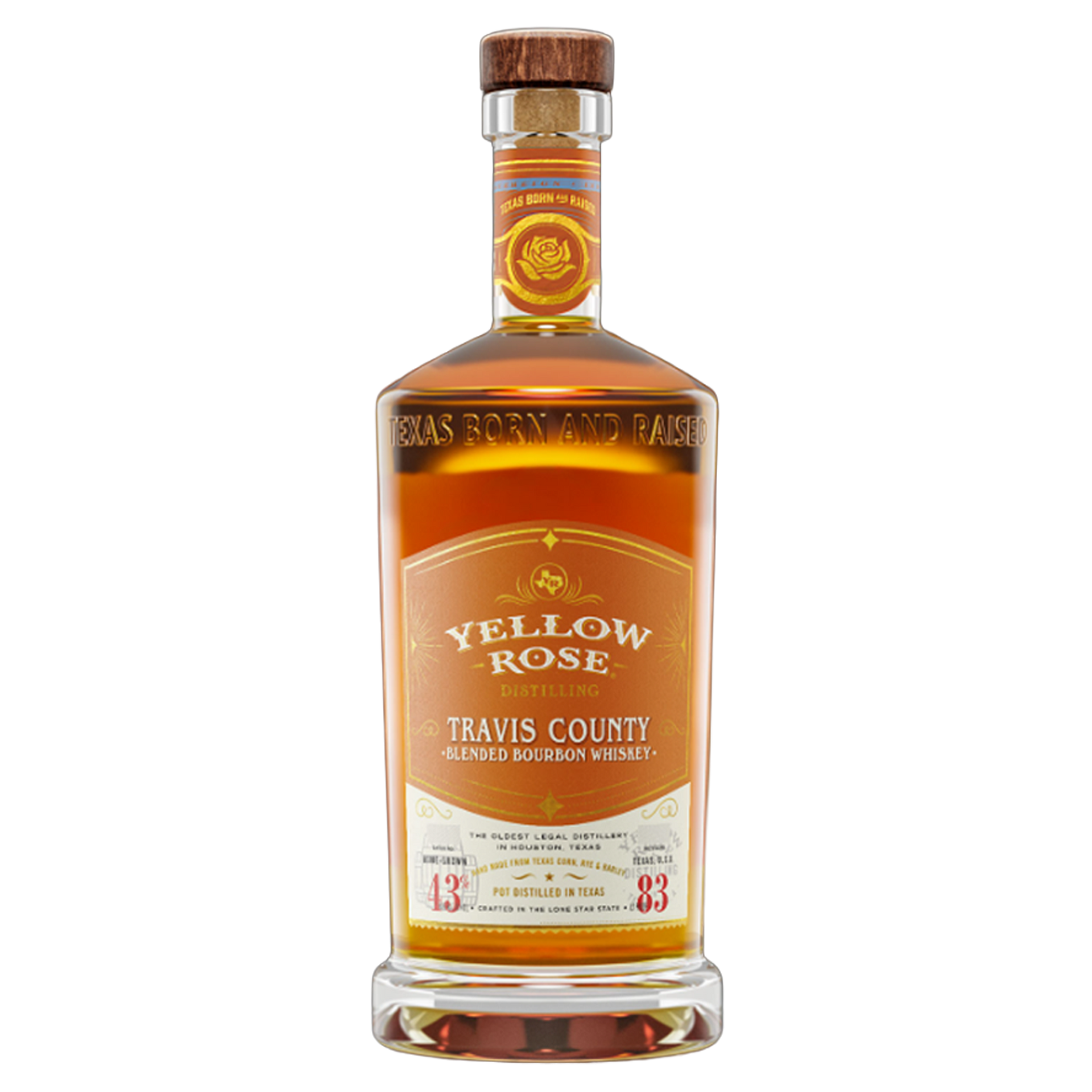 Travis County Blended Bourbon Whiskey – Yellow Rose Spirits